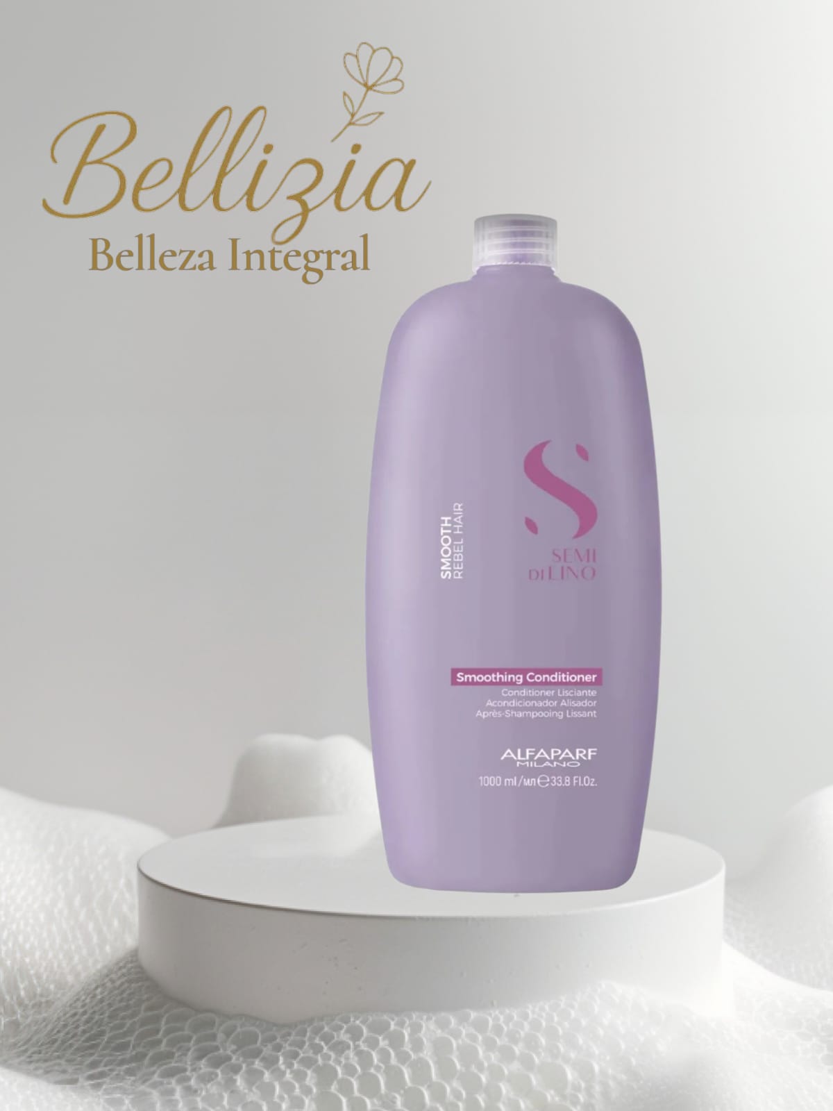 Acondicionador Smoothing Alfaparf Cabello rebelde 1 Lt