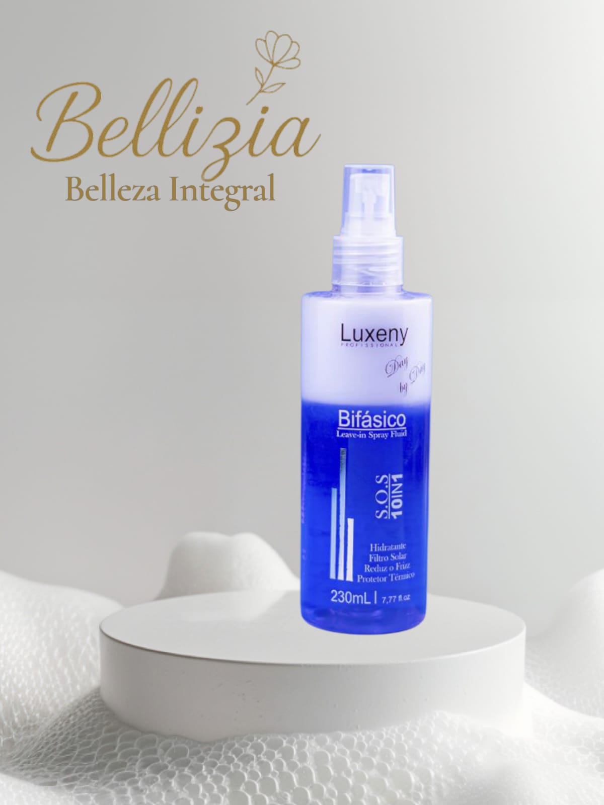 Spray Bifasico Protector Termico Sos 10 En 1 Luxeny 230 Ml