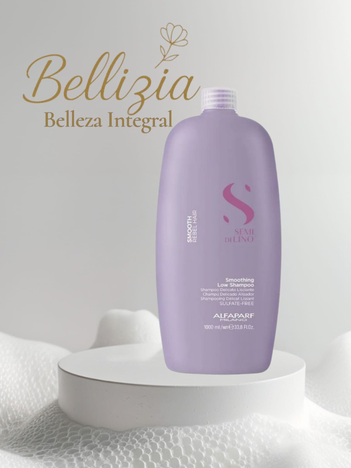 Shampoo Smoothing Low  Semi Di Lino Alfaparf 1 Lt - Cabellos rebeldes