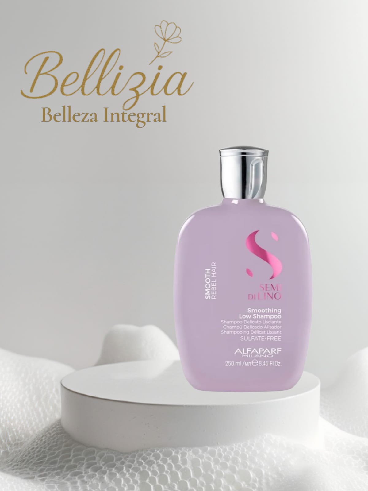 Shampoo Smoothing Low  Semi Di Lino Alfaparf 250 Ml - Cabellos rebeldes